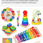 Montessori Wooden Toys for Babies 1 2 3 Years Boy Girl Gift Baby Development Games Wood Puzzle for Kids Educational Learning Toy